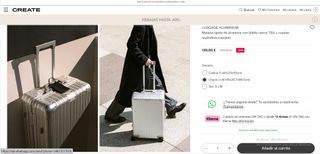 Maleta CREATE Aluminio Facturar Nueva