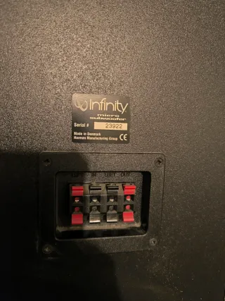 Sherwood Receptor AV Dolby Dig altavoces Infinity