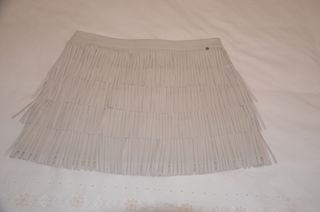 FALDA BROWNIE FLECOS BEIGE TALLA M