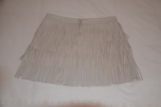 FALDA BROWNIE FLECOS BEIGE TALLA M