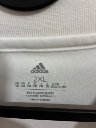Camiseta Real Madrid Adidas Talla XXL