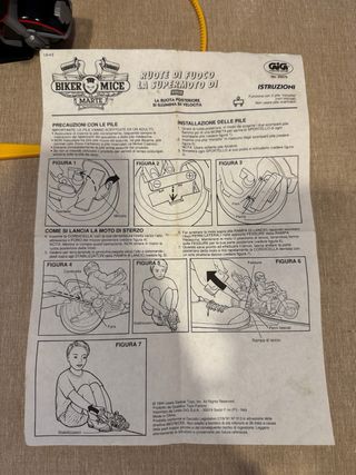 Biker Mice da Marte Moto con personaggio