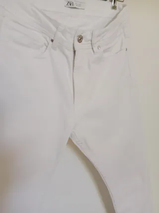 Pantalones Zara Hombre Blancos