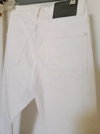 Pantalones Zara Hombre Blancos