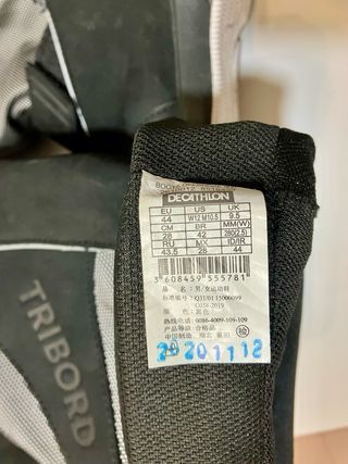 Botas náuticas Tribord negras y grises