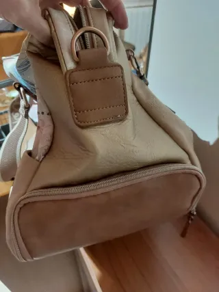 Bolsa de viaje Anekke beige y multicolor