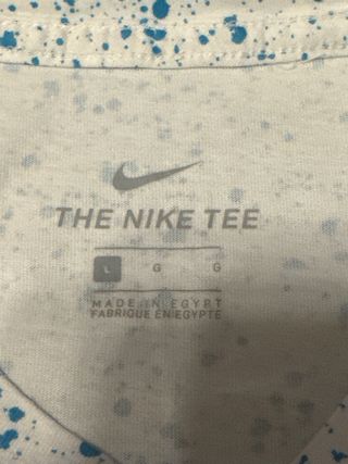 Camiseta Nike Hombre Blanca y Azul