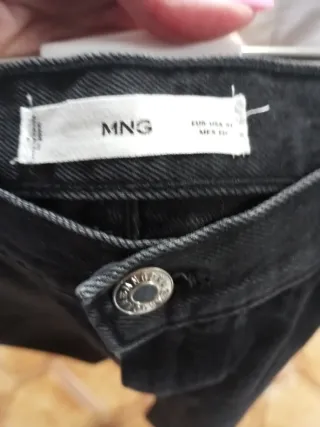 Falda vaquera larga negra