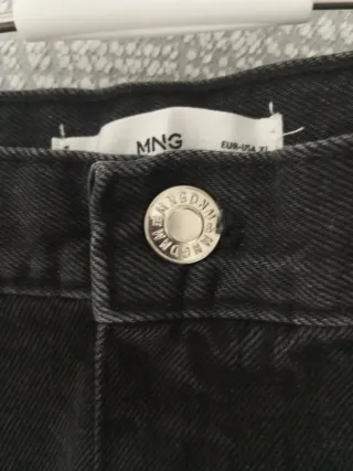 Falda vaquera larga negra