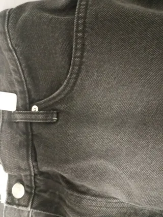 Falda vaquera larga negra