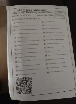 Vitrina expositora madera y cristal