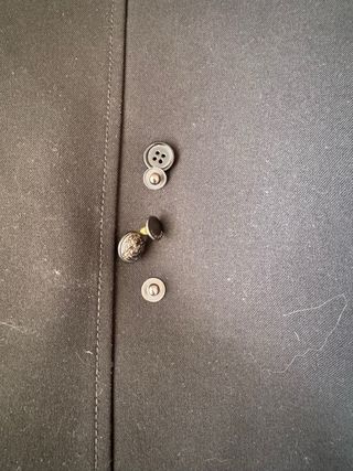 Abrigo Zara Negro con Cuello Peludo