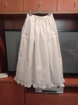 Enagua de fallera blanco