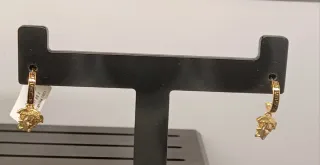 Pendientes Aro Versace Medusa Oro