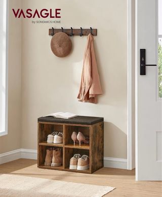 Zapatero Banco y sillin gris