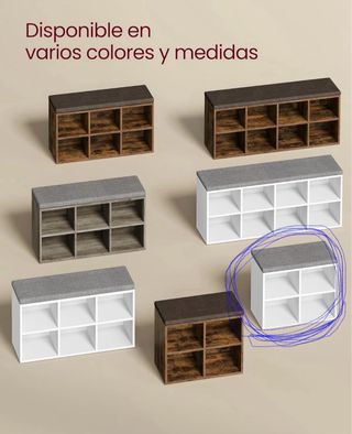 Zapatero Banco y sillin gris