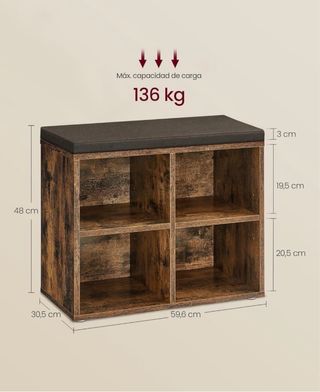 Zapatero Banco y sillin gris