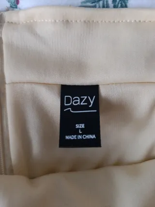 Falda mini lentejuelas doradas