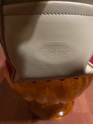 Borsa Tod's donna rossa e beige