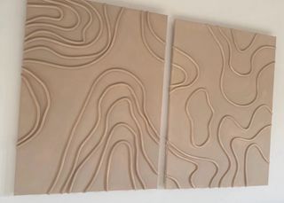 Tela fatta a mano beige