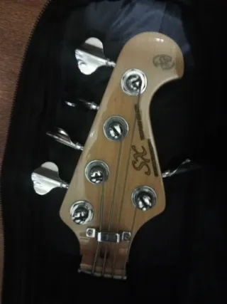 Bajo Sx y funda para bajo Ibanez.