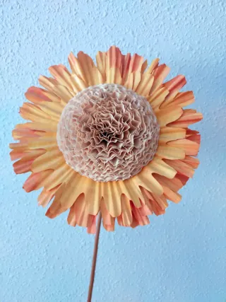 Adorno de girasoles secos