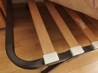 Cama nido madera somier de láminas y colchones