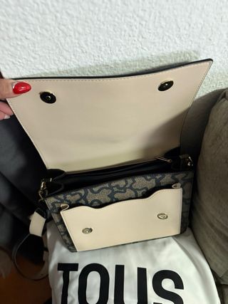 Bolso Tous Audree Kaos Icon Cadena Beige