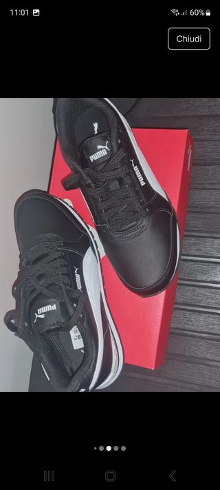Scarpe Puma Nere e Bianche Tg 37 Nuove