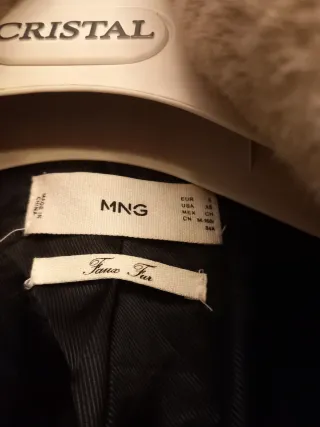 Abrigo de pelo beige Mango