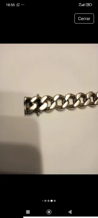 Pulsera Plata Ley No Me Olvides Años 70