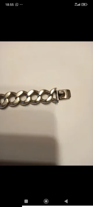 Pulsera Plata Ley No Me Olvides Años 70