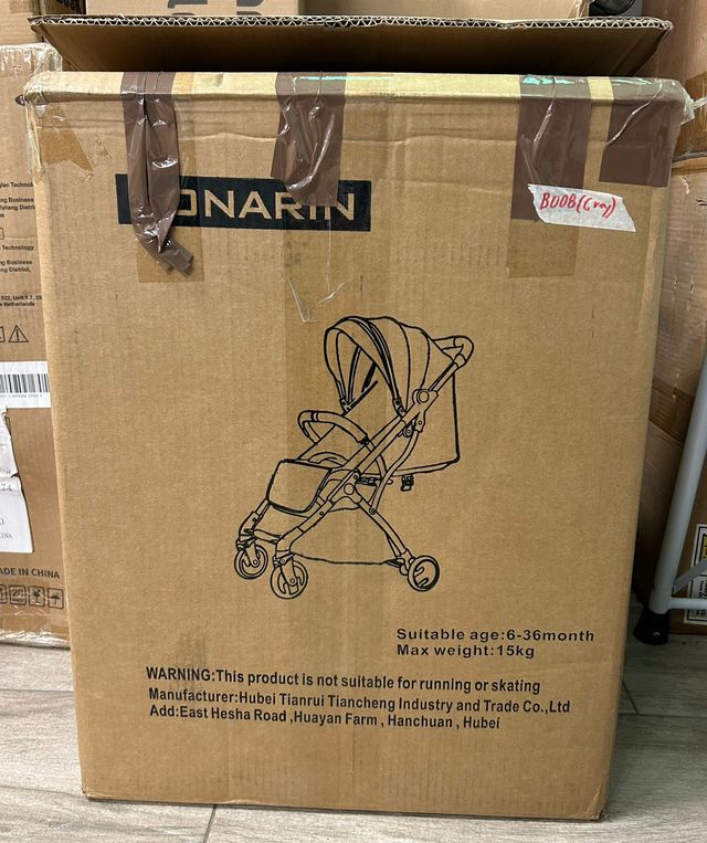 Carro bebé Sonarin plegable gris - miniatura 4