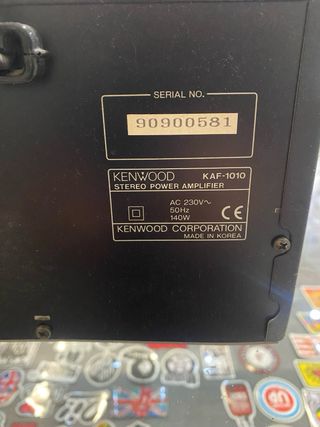 Amplificador Kenwood KAF-1010 Negro