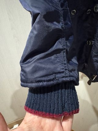 Abrigo Superdry Azul Marino con Forro. Talla S