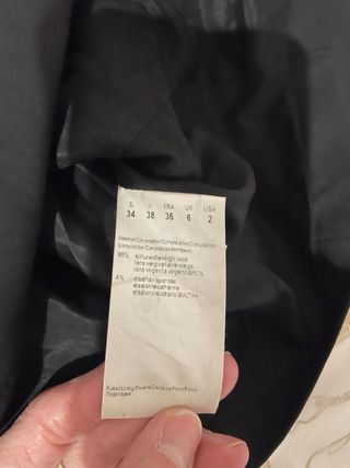 Americana Hugo Boss Negra Mujer