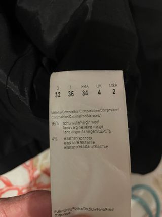 Americana Hugo Boss Negra Mujer