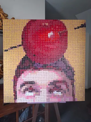 Óleo sobre lienzo 100x100cms  original Revolera