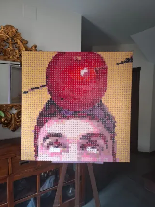 Óleo sobre lienzo 100x100cms  original Revolera