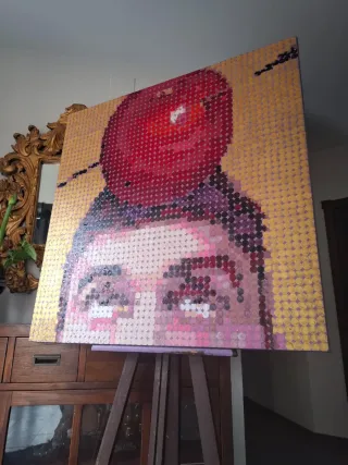 Óleo sobre lienzo 100x100cms  original Revolera