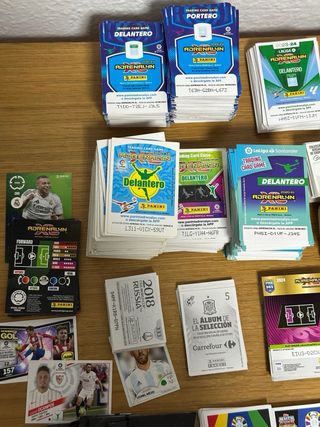 Lote +1000 Cromos Fútbol: Messi, Mbappé, Adrenalyn