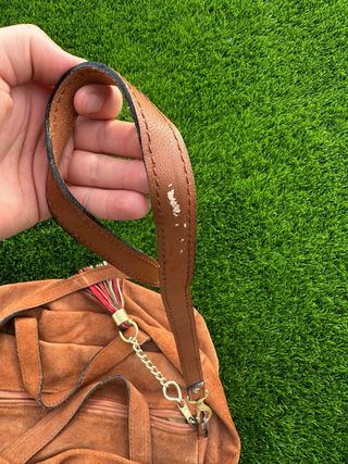 Bolso bandolera ante marrón | Estilo boho