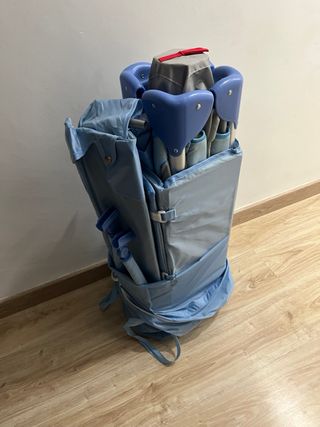 Cuna de viaje con cambiador y carrusel