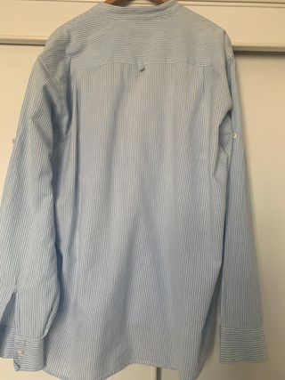 Camisa Evolution Rayas Azul/Blanco Talla XXL