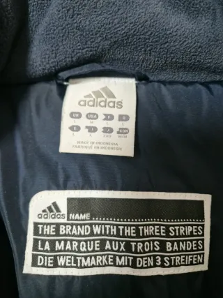 Abrigo Adidas Azul y Blanco