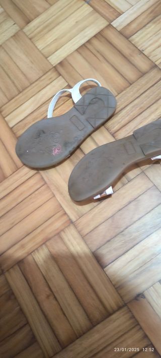 Sandalias Niña Blancas Flor