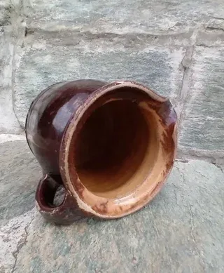 Antico bricco ceramica rustica Bavarese