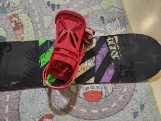 Tabla Snowboard con fijaciones