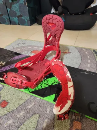 Tabla Snowboard con fijaciones