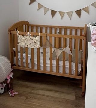 Cuna madera + colchón